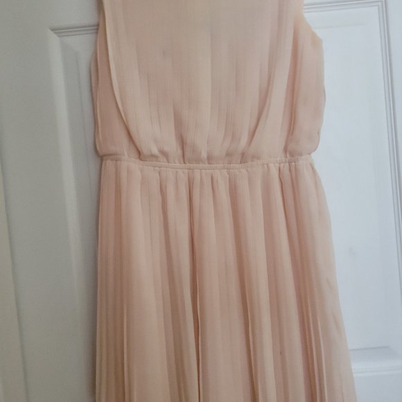 Blush pleated mini dress - Picture 2 of 6